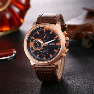 Bộ quà tặng Boutique ví + Khuy măng sét + Móc chìa khóa + Đồng hồ thạch anh mặt số lớn + Bút 5 cái/bộ Đồng hồ nam - Product Image 4