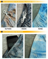 Pantalon de jogging pour homme en polyester, taille élastique, poche zippée, double maille, vierge, personnalisable, pour la plage, le fitness et la boxe, été, vente en gros, sublimation