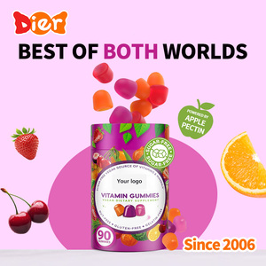 Vente en gros de bonbons Marque privée Multivitamine gommeuse vitamine C naturelle, D +,A, <span class=keywords><strong>B</strong></span>, B6, B12 et plus OEM de bonbons gommeux - Product Image 3