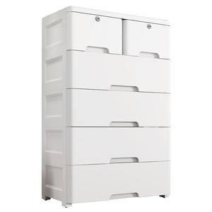 Organizador de Cajones de Plástico de 65 cm de Ancho, Armario de Almacenamiento para Niños, Bebés, Dormitorio, Sala de Estar, Oficina, 3-8 Niveles, Multicapa - Product Image 3