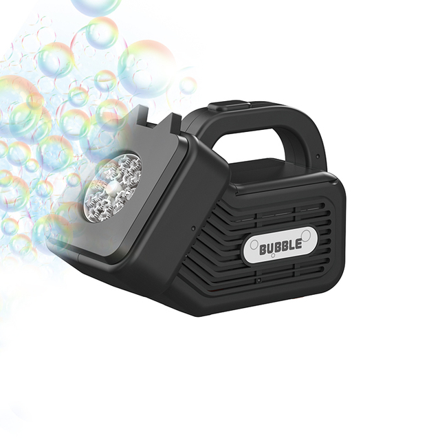 Fully Automatic Mini 20 Hole Cartoon Bubble Soap Toy Plastic Blowing Water Game Bubbles Gun Hand Operated Bubble Machine