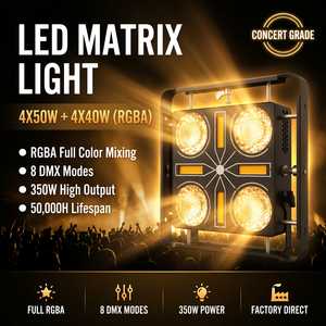 Projecteur de scène à matrice LED COB 8 yeux 350W RGBA, IP55 <span class=keywords><strong>DMX</strong></span> 5-20CH 50000H pour concerts, discothèques et studios de télévision - Product Image 1