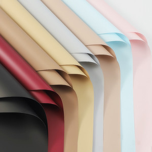 Nuovo fiore carta da imballaggio ispessita semplice elegante carta da regalo fiorista carta da imballaggio fatta a mano - Product Image 2