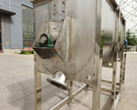 Mélangeur de farine d'avoine et de légumes en acier inoxydable mélangeur de lait de soja en poudre mélangeur de céréales 300kg prix
