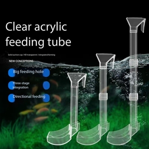 耐用环保水族馆亚克力喂食器精密设计鱼虾喂食器管盘鱼缸精密喂食工具 - Product Image 2