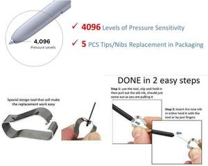 Punta di Ricambio per Stilo S Pen ad Alta Sensibilità all'Ingrosso per <span class=keywords><strong>Samsung</strong></span> <span class=keywords><strong>Galaxy</strong></span> S25 Ultra <span class=keywords><strong>con</strong></span> 5 Punte di Ricambio - Product Image 5
