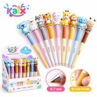 KAIX Radierbarer Gelstift 0,7mm Individuelles Logo Großhandel Niedliche Cartoon-Silikon-Kugelschreiber und Gelstifte für Kinder