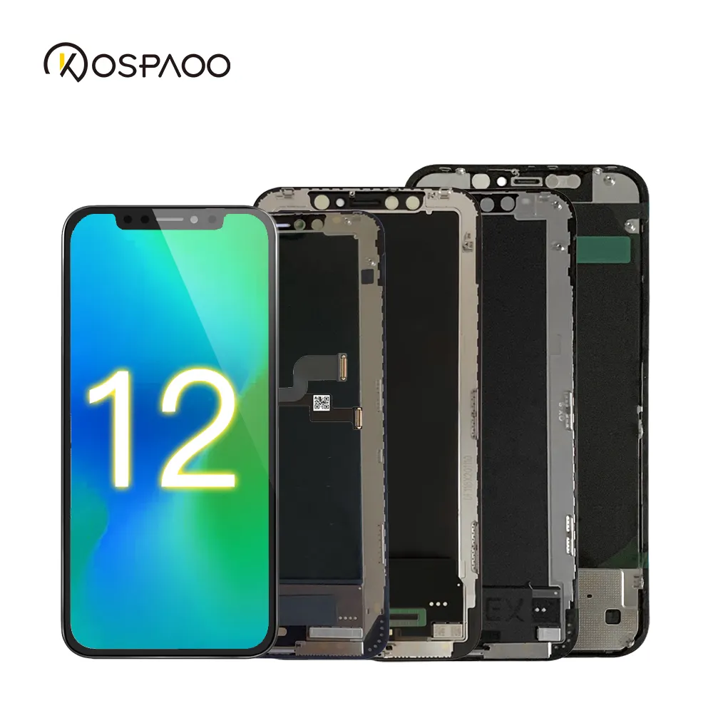 KOSPAOO toptan fiyat LCD ekran iPhone 12 12 pro ekran değiştirmeleri lcd ekran oem özelleştirilmiş yüksek kaliteli
