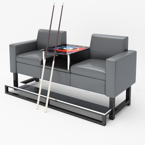 Tables et chaises d'appoint de piscine 2 places commerciales pas cher Club de <span class=keywords><strong>billard</strong></span> canapé salle de <span class=keywords><strong>billard</strong></span> <span class=keywords><strong>chaise</strong></span> de joueur de spectateur à vendre - Product Image 3