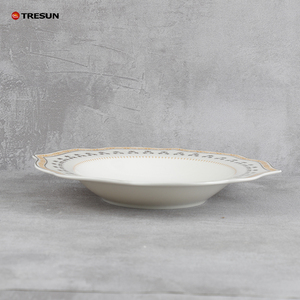 Assiette de mariage moderne de luxe Fournisseur d'assiettes de mariage Couverts modernes Couverts haut de gamme Assiette en porcelaine d'os - Product Image 2