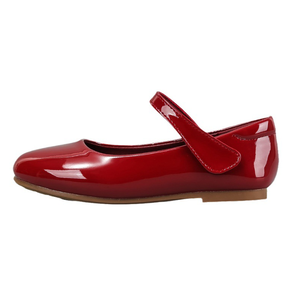 Zapatos de Vestir para Niñas al por Mayor, Zapatos Planos de Cuero Rojo, Zapatos de Vestir para Niñas - Product Image 6