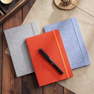 Cuaderno de costura diario comercial promocional de tapa dura de cáñamo con logotipo personalizado diario forrado corporativo juego de regalo térmico para empresa - Product Image 6