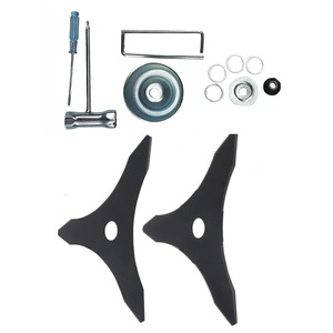 Lame de débroussailleuse, scie circulaire à 3 dents en acier inoxydable argenté, accessoires pour tondeuse à gazon, largeur de coupe de 10 pouces, alimentée à l'essence - Product Image 4