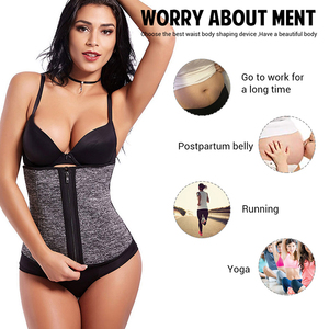 Logo personnalisé Compression Serre-Taille Réglable 3 Crochets Minceur Ventre Femmes Latex Taille Formateur - Product Image 3