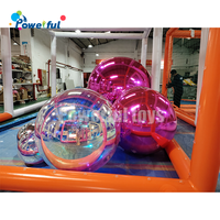 Boules réfléchissantes gonflables colorées bon marché d'usine de PVC/boules gonflables de miroir de Noël/ballons gonflables de miroir de boule