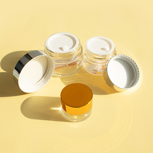 Tarros de vidrio vacíos recargables para esmalte de uñas UV, bálsamo labial y exfoliante, con tapas de rosca, 5g 10g 15g 30g 50g, venta al por mayor de fábrica - Product Image 3