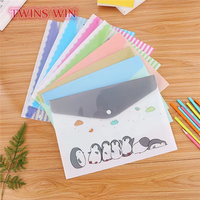 Carpeta de Documentos A4 de PVC de Alta Calidad, con Diseño de Animales de Dibujos Animados, Logotipo Personalizado, Bolsa Impermeable para Almacenamiento de Papel 631