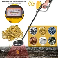 Détecteur de métaux/or souterrain MD5090 avec fréquence de 5,0 kHz, alimentation 9V pour adultes et enfants