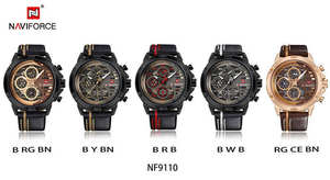 นาฬิกา NAVIFORCE 9110 รุ่นใหม่ นาฬิกาสปอร์ตดีไซน์สร้างสรรค์สำหรับผู้ชาย นาฬิกาธุรกิจแฟชั่นลำลองสำหรับผู้ชาย นาฬิกาข้อมือ Reloj Hombre 2025 - Product Image 6