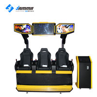 Chaise de cinéma VR 9D professionnelle, simulateur de théâtre mobile à 3 places avec matériau métallique de camion, équipement MR