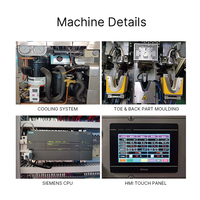 Machine de moulage de talons et de bouts de chaussures en cuir à haute précision et à économie d'énergie