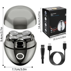 Mới resuxi Đầu RQ-519 Quay Máy Cạo Râu Từ Tính Không Thấm Nước Điện Đầu hói Dao Cạo Hình Dạng Trứng 1200MAh Lithium Pin USB-C - Product Image 3