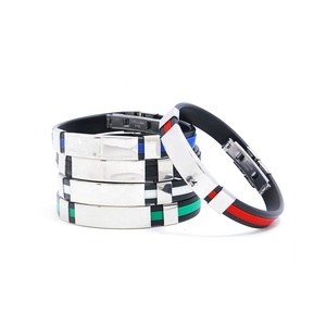 Custom <strong>Canada</strong> Stainless Steel Keychain JF Metal Stainless Steel <strong>Canada</strong> Silicone Wristband Bracelet - Product Image 5