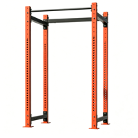 Rack de musculation autoportant en acier inoxydable pour extérieur, avec cage à squats multi-trous et barre de traction intégrée pour bras et triceps, usage domestique et commercial