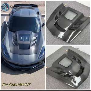 Cofano MRD in Fibra di Carbonio per Chevrolet Corvette C7 Cofano in Vera Fibra di Carbonio con Copertura in <span class=keywords><strong>Vetro</strong></span> Stile Regular in Fibra di Carbonio V2 - Product Image 2