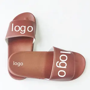 2023 Cheap Customized Slider Sandal Custom EVA PVC PU Slippers Designer Custom Men Slides Footwear Sandals With Logo