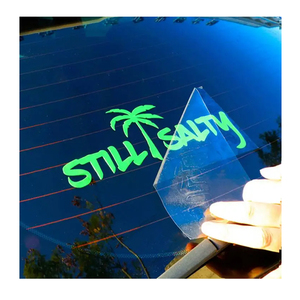 Scritta testuale con adesivo in vinile per auto con decalcomania per finestrino rimovibile personalizzata - Product Image 1