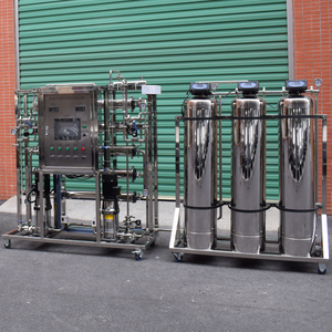 500 litros por hora de acero inoxidable 2 etapas RO ablandador de agua purificación diálisis planta de tratamiento de agua de alta pureza - Product Image 4