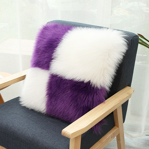 Shengxi Plush <b>Throw</b> Pillow Square Washable Living Room Decorative Cushion Cover Without Core - Product Image 2