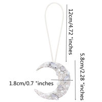 Exquis à la mode dames verre perlé sac breloques fabriqués à la main perle de rocaille étoile lune nuage goutte de pluie léger écologique