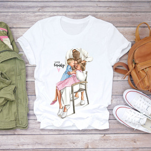 T-<span class=keywords><strong>shirt</strong></span> <span class=keywords><strong>personnalisé</strong></span> de loisirs à motif dessin animé pour femme, hauts de mode streetwear vintage, t-<span class=keywords><strong>shirt</strong></span> imprimé graphique pour <span class=keywords><strong>couple</strong></span>, t-<span class=keywords><strong>shirt</strong></span> court - Product Image 3