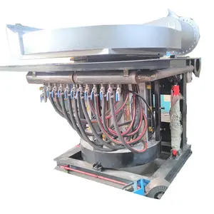 Lithium battery recycle melting induction furnace for horizontal casting copper plate