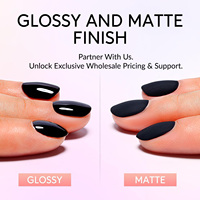 Vernis de finition mat givré inodore, longue tenue 28 jours, sans résidu, UV/LED, à retirer par trempage, sans toxines, résine naturelle, qualité salon
