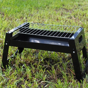 Portable pliant en acier inoxydable <span class=keywords><strong>Barbecue</strong></span> gril à charbon galvanisé sans fumée intérieur/extérieur bureau table fumeur <span class=keywords><strong>Camping</strong></span> <span class=keywords><strong>gaz</strong></span> - Product Image 3