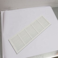 Grille de retour d'air à lamelles en métal blanc pour ventilation murale et de plafond CVC