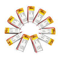 Prix Usine 401230 Cellule Pouch Ultra Mince 3.7 V Batteries Lithium Polymère 120mAh 500 Cycles pour Station de Recharge Portable