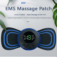 Masseur électronique à impulsions, mini masseur pour le dos, les épaules et le cou, appareil de massage corporel intelligent, soulagement de la douleur au cou, masseur de cou en forme de papillon