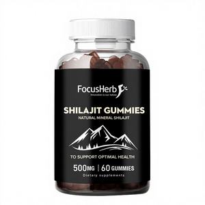 Focusherb Complément énergétique naturel à l'acide fulvique Gommes de Shilajit de l'Himalaya de qualité dorée - Product Image 1