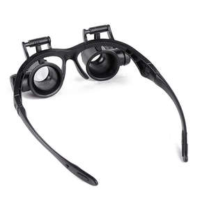 <span class=keywords><strong>10X</strong></span> 15X 25X 20x แว่นขยายตาคู่สวมใส่ซ่อมเครื่องเพชรพลอยนาฬิกาแว่นขยายไฟ LED หัวแว่นขยาย - Product Image 2