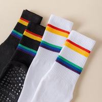 Chaussettes de Pilates antidérapantes en coton de qualité supérieure, personnalisables avec votre propre logo, vente en gros