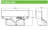PDLUX-Détecteur de mouvement en plastique PVC noir/blanc, 12 1 50hz/60hz, lampe LED à induction pour micro-ondes, PD-LED131-D