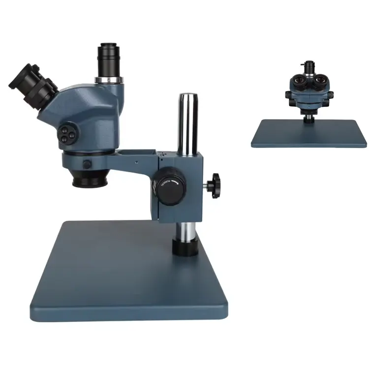 Vendas de microscópio trinocular binocular 7X-50X para reparo de celular