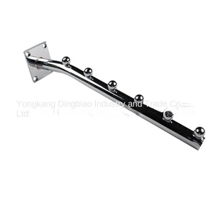 Móc treo tường đậm với sáu hạt và Bảy hạt cong móc kim loại lớn cho cửa hàng quần áo treo móc treo bên trong - Product Image 5