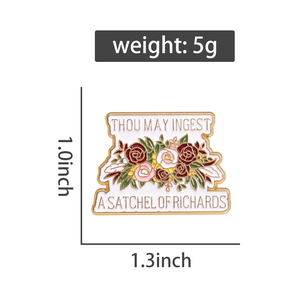 Broche en émail RICHARDS, badge <span class=keywords><strong>de</strong></span> revers, bijou cadeau pour amis, vente en gros - Product Image 6