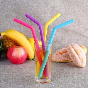 Pailles en silicone droites certifiées, multicolores, durables, avec étui, réutilisables, 20 cm, ustensiles de cuisine - Product Image 3
