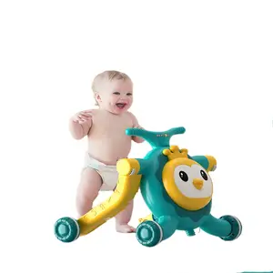 热卖4装1可调节儿童音乐助行器婴儿摇臂椅婴儿滑板车4轮婴儿助行器来自中国